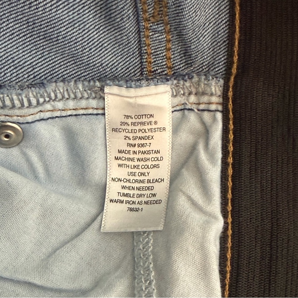 St. John's Bay Dark Wash Wide Leg Jeans - Picture 11 of 11
